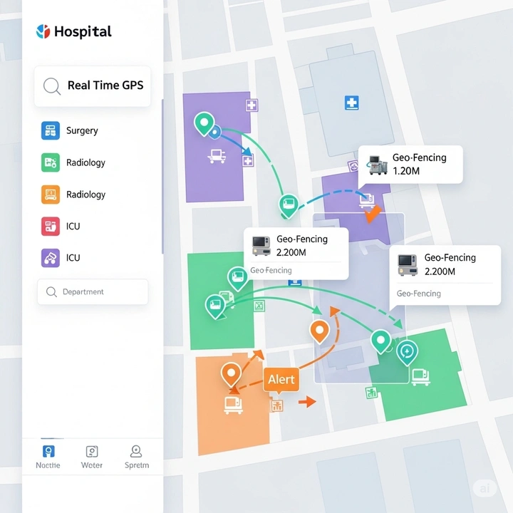 Hospital Equipment Location Tracking